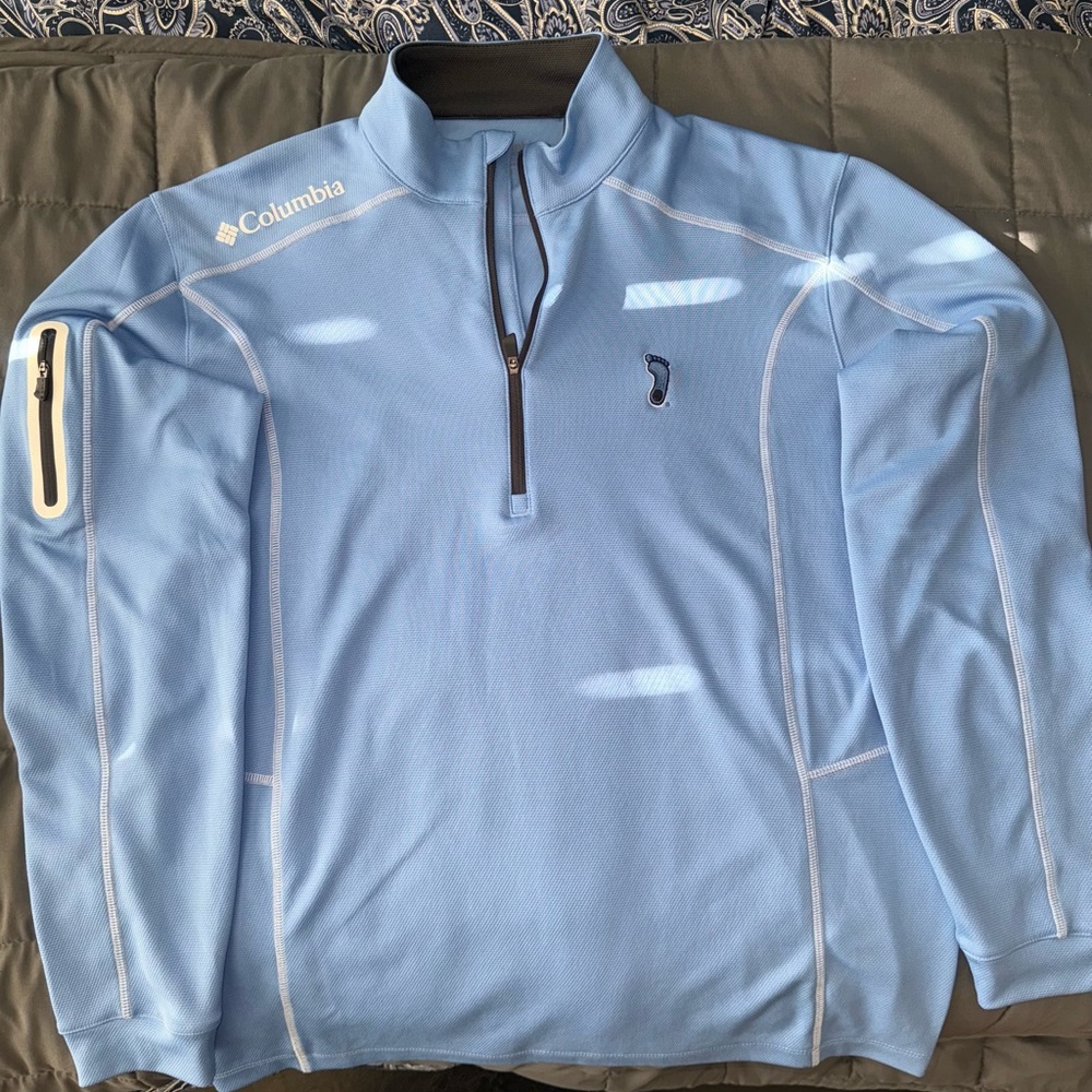 Official Licensed Columbia x UNC golf quarter zip